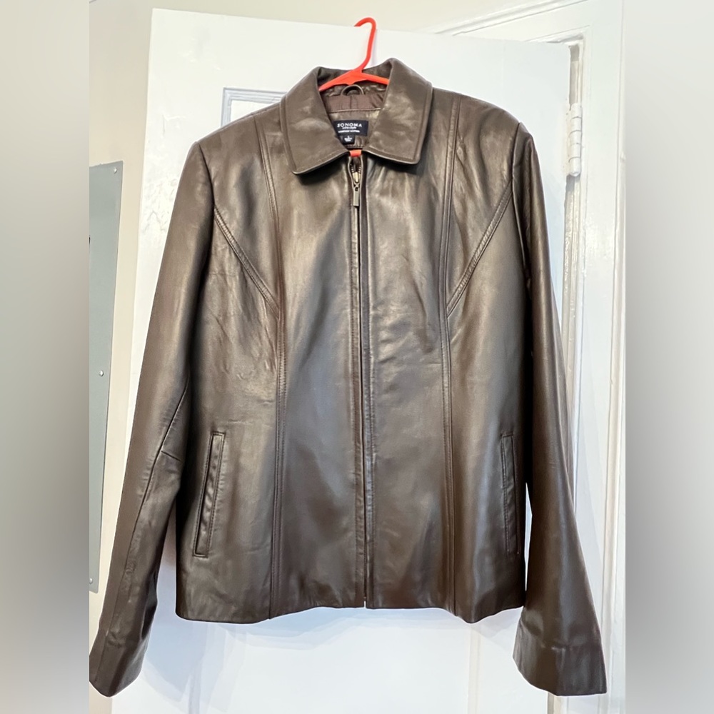 Women’s  Lambskin Leather Jacket- Size Large